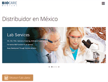 Tablet Screenshot of biocaremexico.com